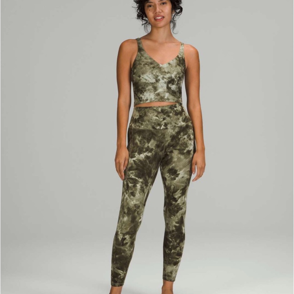 Lululemon Athletica Green Camouflage Leggings